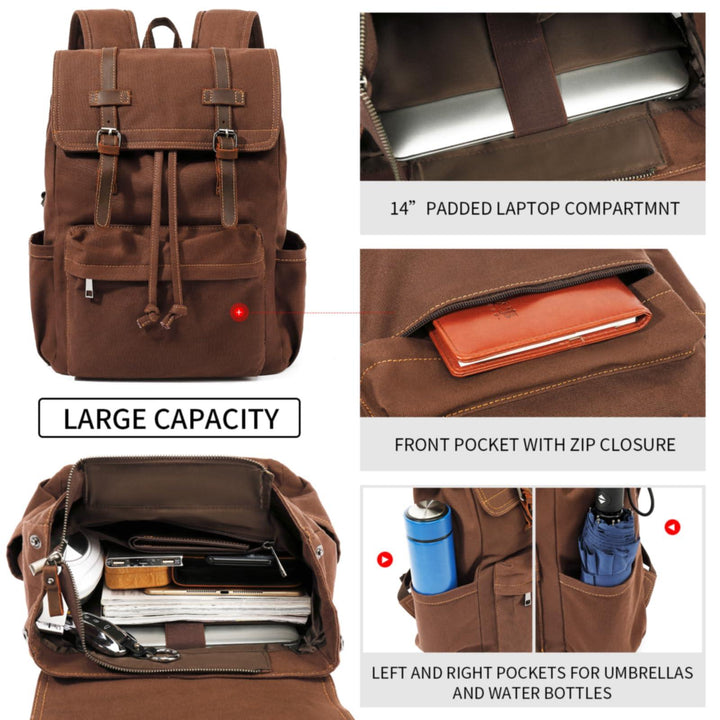 avenue a vintage travel canvas backpacks Vintage Canvas Pack