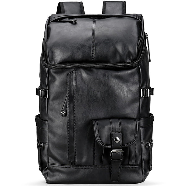 HuaChen Travel Leather Backpack - Laptop Bag for Men & Women - HuaChen