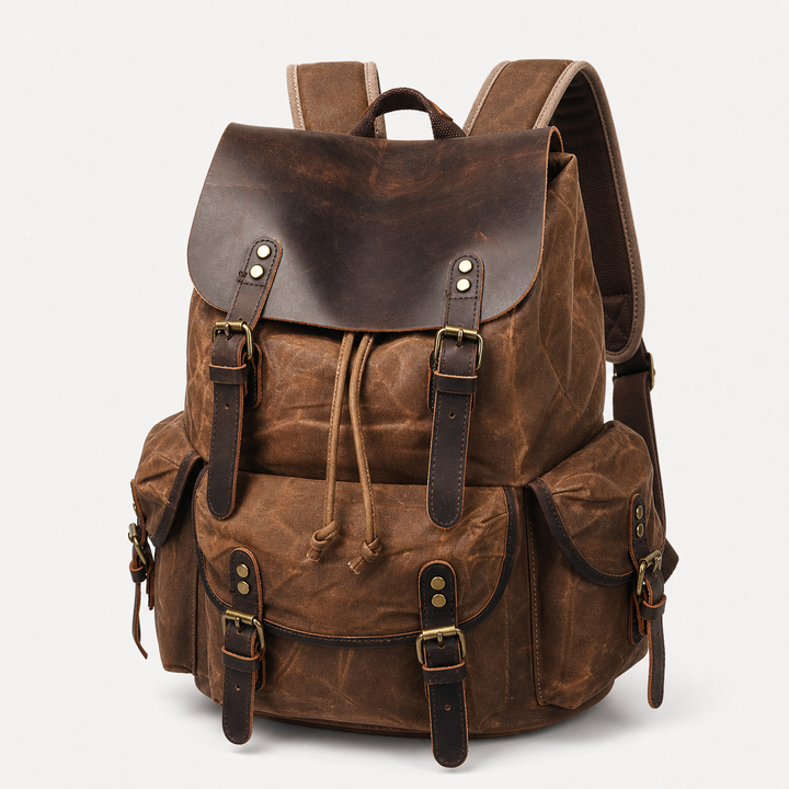 chusan leather backpack Hudson No. 297 | Chestnut Nylon Outdoor STS Ranchwear Tucson Backpack