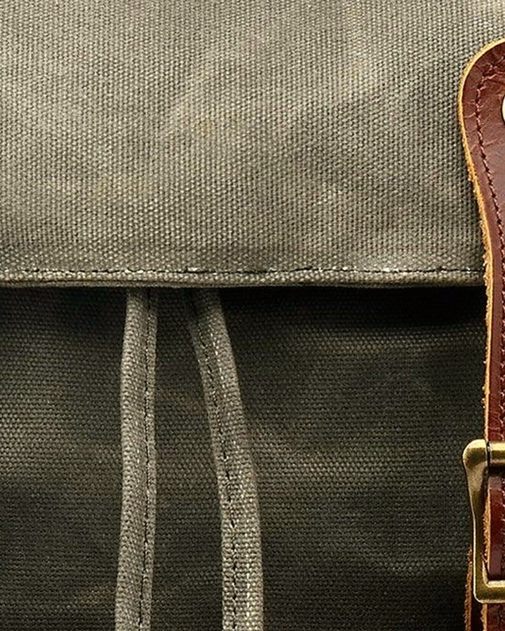Waxed Canvas Leather Pack